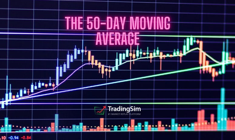 the 50-day moving average banner chart