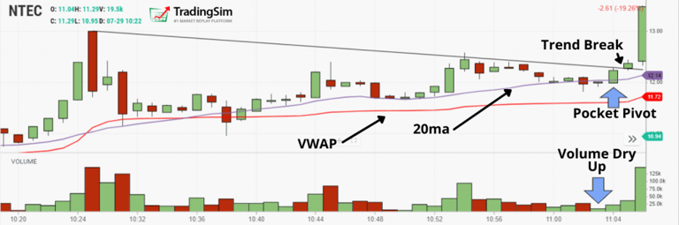 small account strategy with pocket pivots and vdu