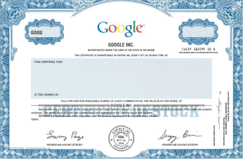 Alphabet Class A (GOOGL) versus Class C (GOOG) share structure example