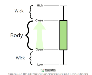 bullish candlestick TradingSim