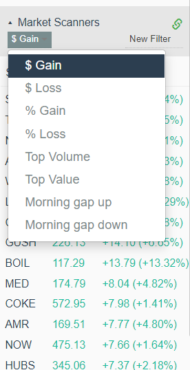 TradingSim Scanner